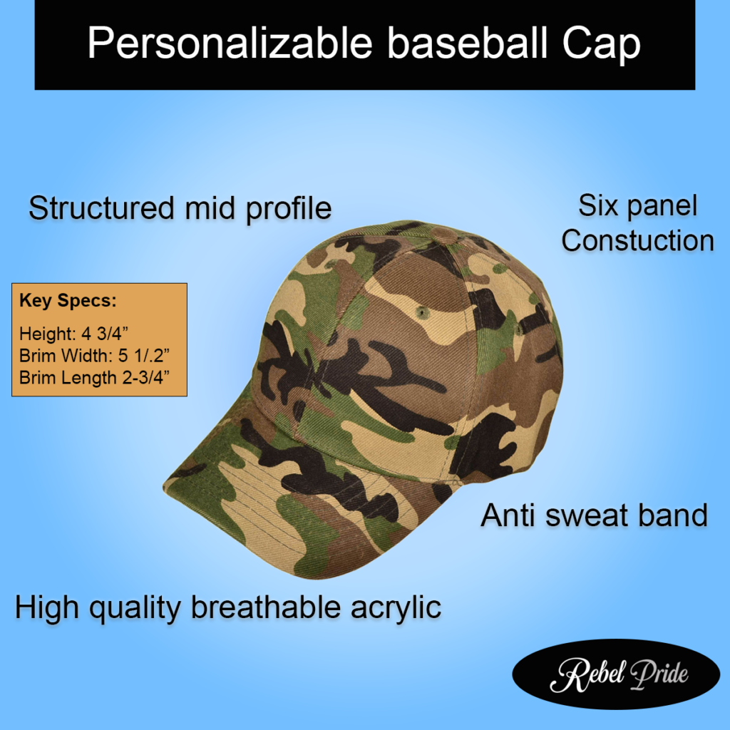 Camo hat product features